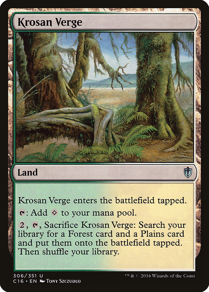 Krosan Verge [Commander 2016] | Boutique FDB TCG
