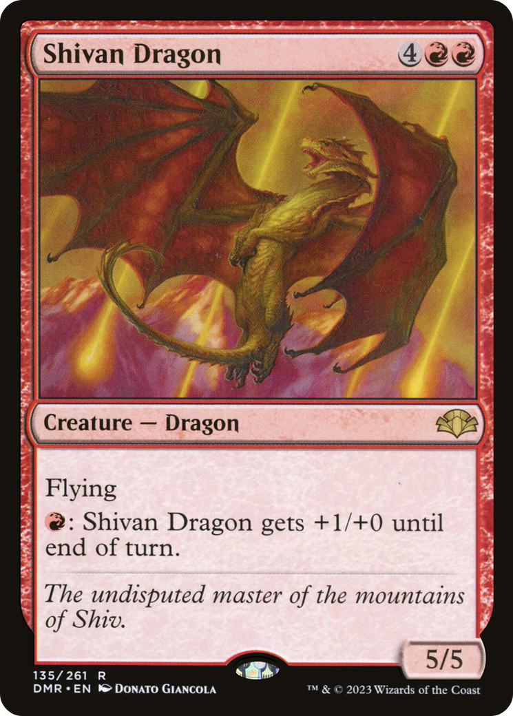 Shivan Dragon [Dominaria Remastered] | Boutique FDB TCG
