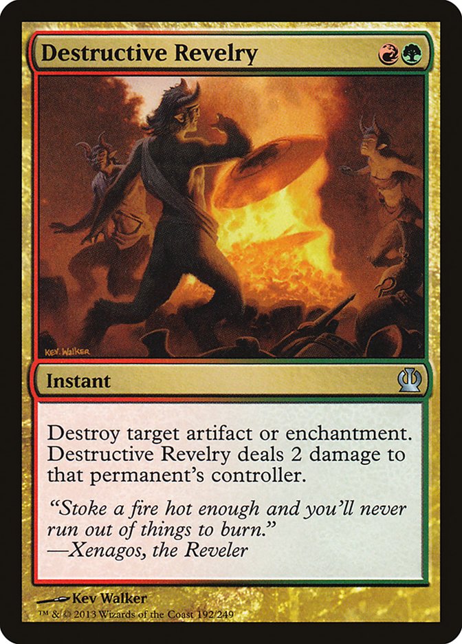 Destructive Revelry [Theros] | Boutique FDB TCG