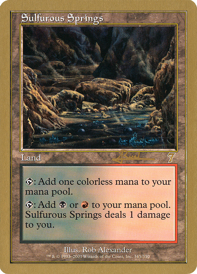Sulfurous Springs (Antoine Ruel) [World Championship Decks 2001] | Boutique FDB TCG
