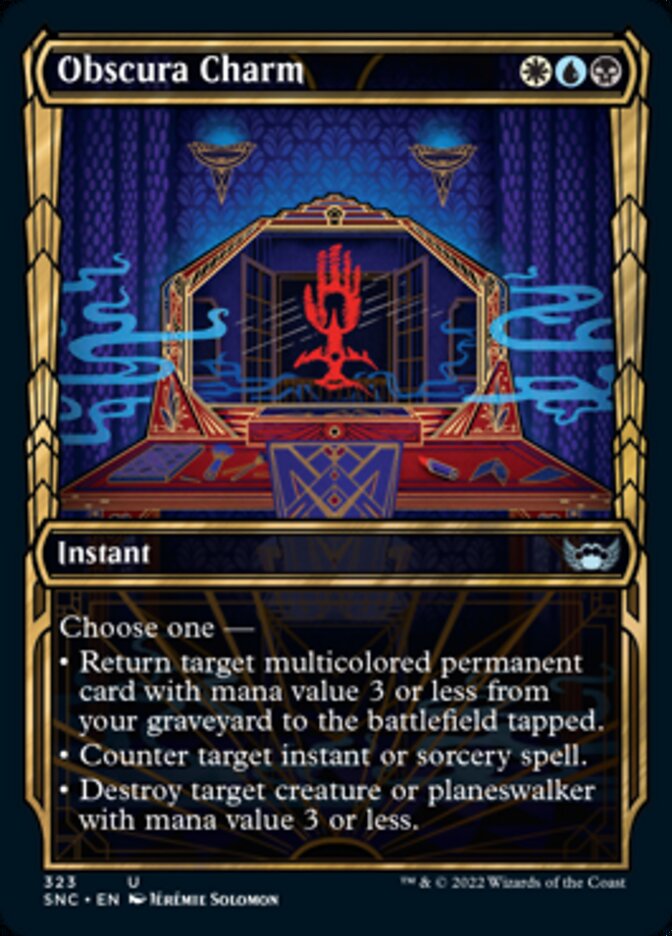 Obscura Charm (Showcase Golden Age) [Streets of New Capenna] | Boutique FDB TCG