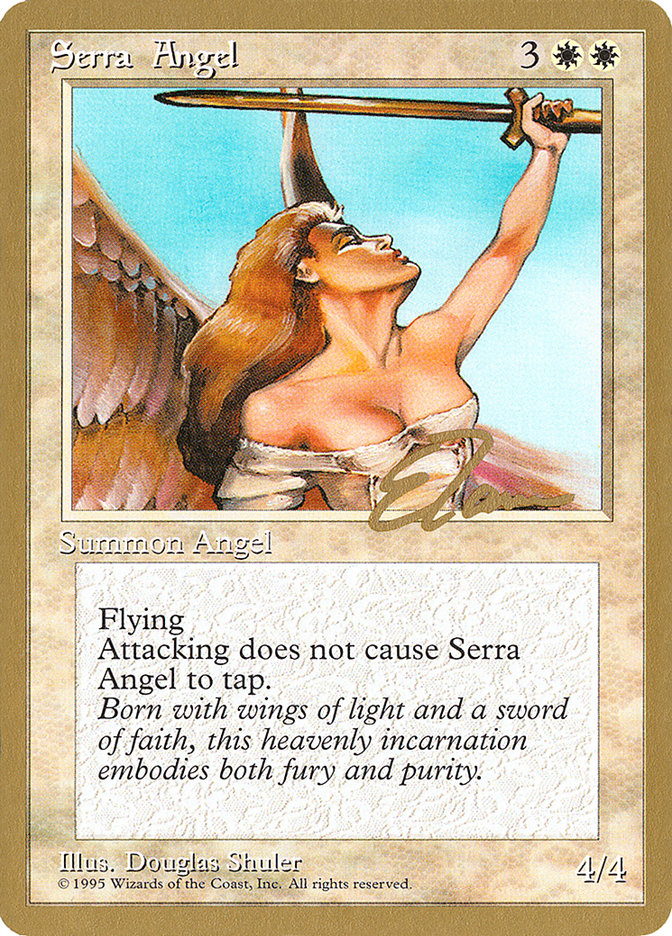 Serra Angel (Eric Tam) [Pro Tour Collector Set] | Boutique FDB TCG