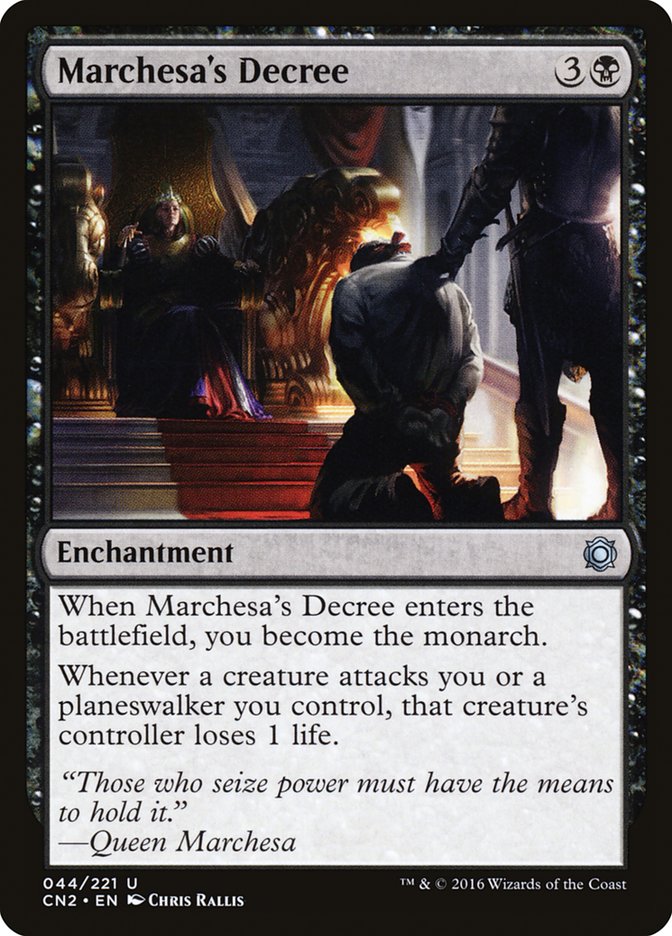 Marchesa's Decree [Conspiracy: Take the Crown] | Boutique FDB TCG