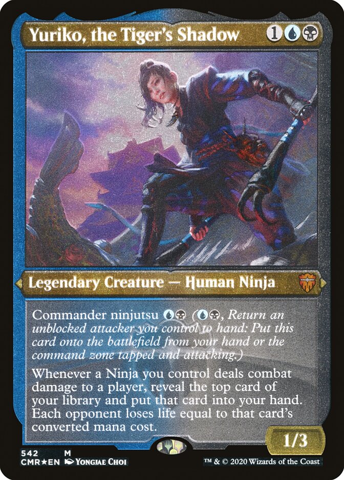 Yuriko, the Tiger's Shadow (Etched) [Commander Legends] | Boutique FDB TCG