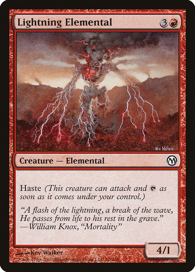 Lightning Elemental [Duels of the Planeswalkers] | Boutique FDB TCG