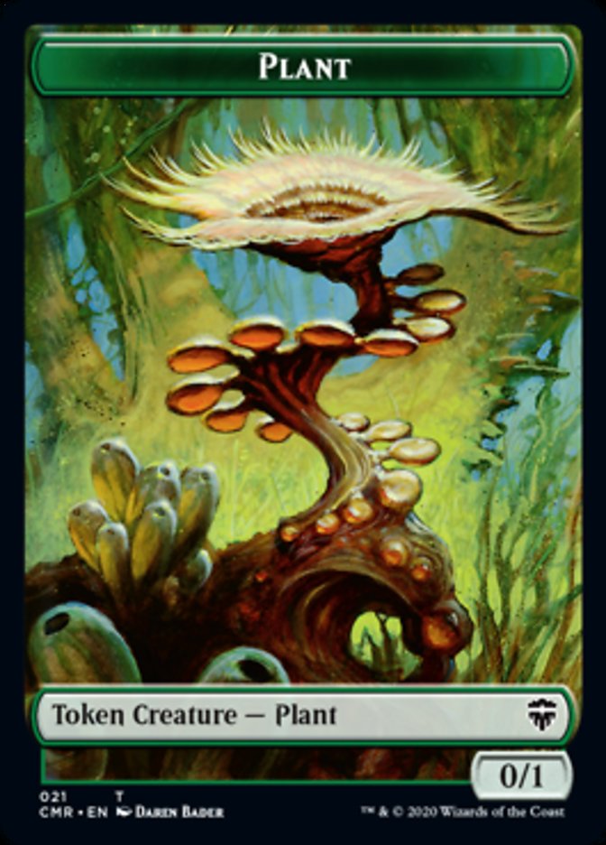 Illusion // Plant Double-Sided Token [Commander Legends Tokens] | Boutique FDB TCG