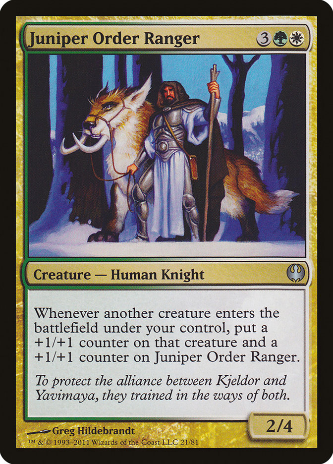 Juniper Order Ranger [Duel Decks: Knights vs. Dragons] | Boutique FDB TCG