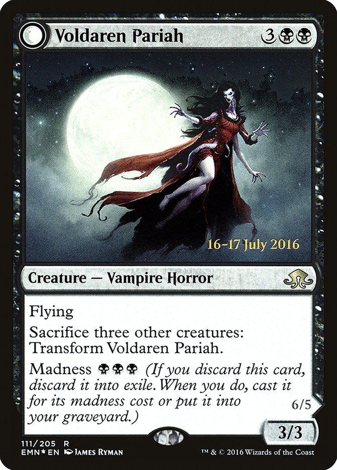 Voldaren Pariah // Abolisher of Bloodlines [Eldritch Moon Prerelease Promos] | Boutique FDB TCG