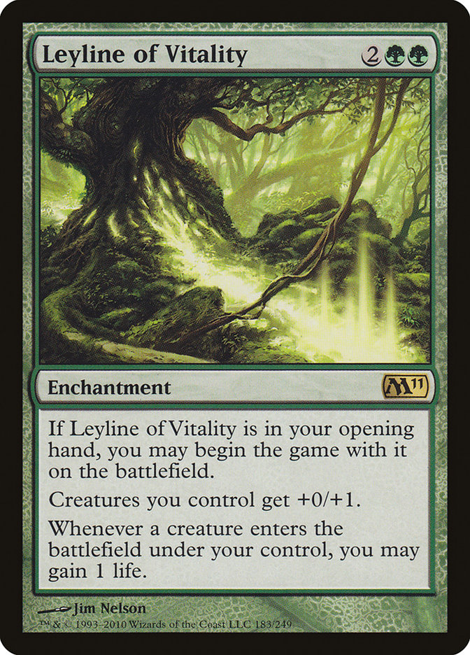 Leyline of Vitality [Magic 2011] | Boutique FDB TCG