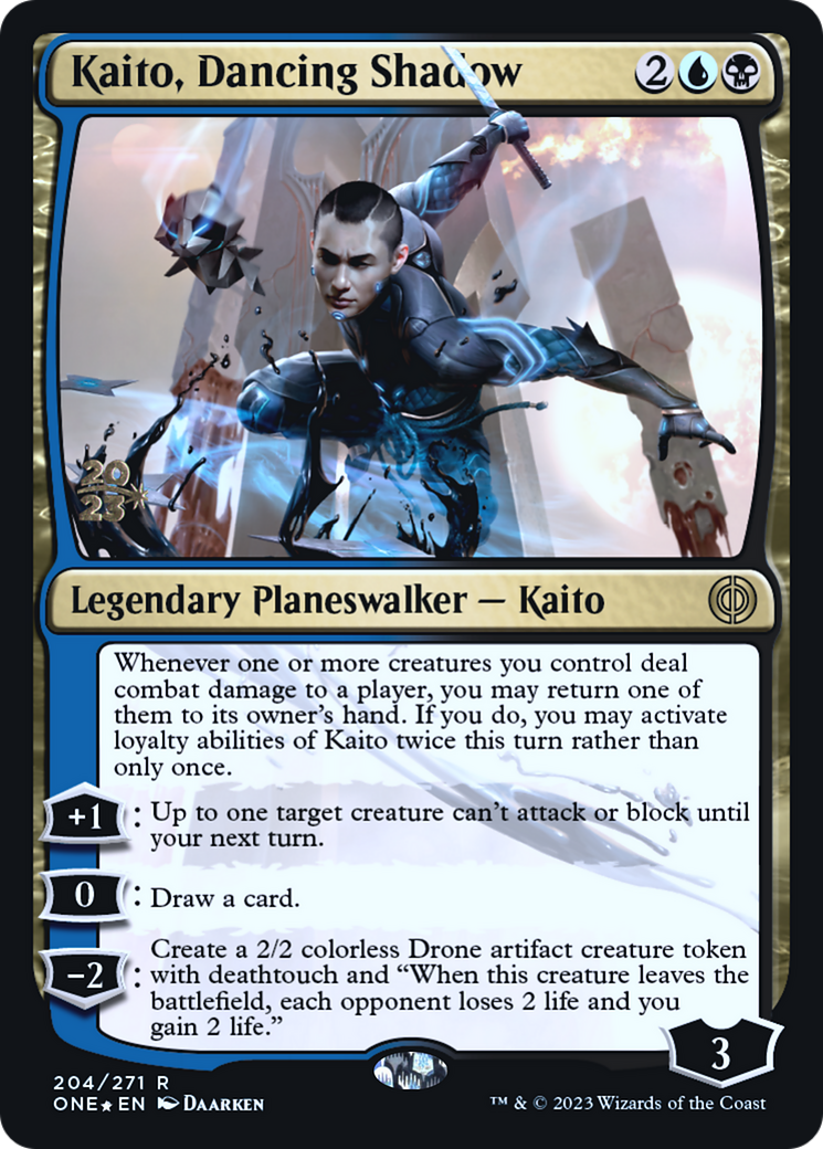 Kaito, Dancing Shadow [Phyrexia: All Will Be One Prerelease Promos] | Boutique FDB TCG