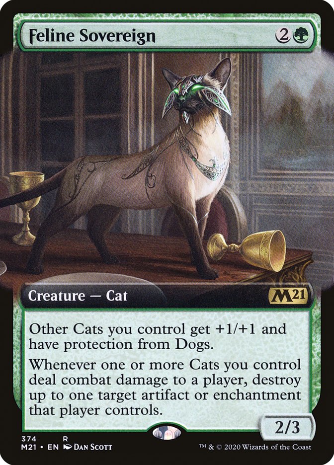 Feline Sovereign (Extended Art) [Core Set 2021] | Boutique FDB TCG