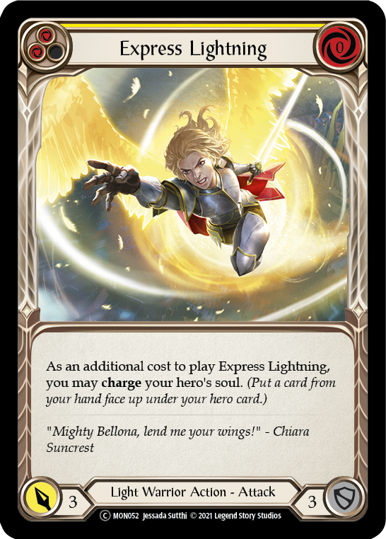 Express Lightning (Yellow) [U-MON052] (Monarch Unlimited)  Unlimited Normal | Boutique FDB TCG
