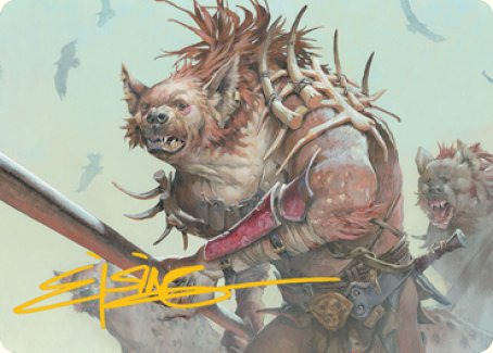 Gnoll Art Card (Gold-Stamped Signature) [Dungeons & Dragons: Adventures in the Forgotten Realms Art Series] | Boutique FDB TCG