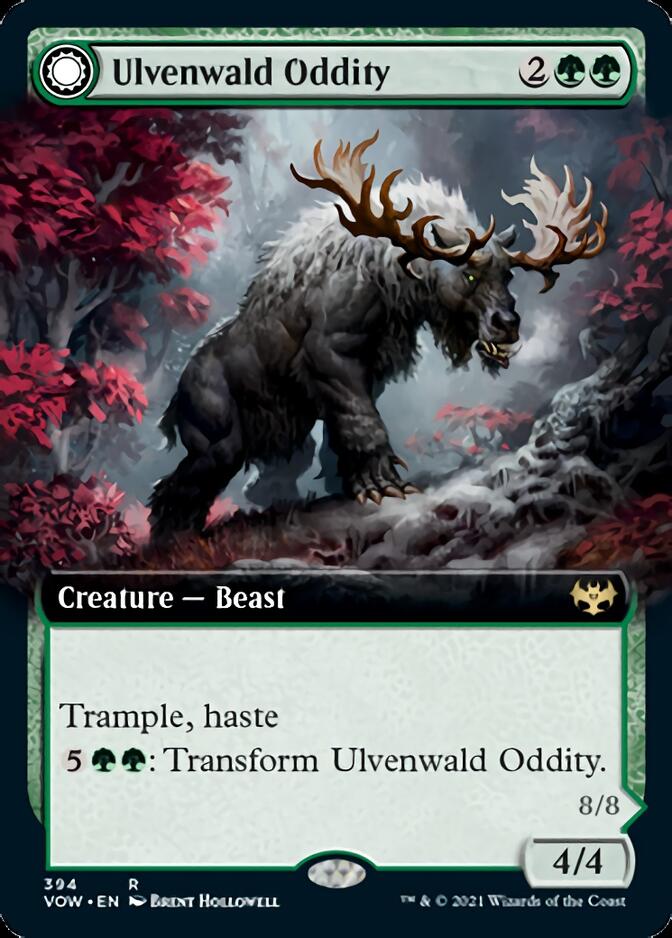 Ulvenwald Oddity // Ulvenwald Behemoth (Extended Art) [Innistrad: Crimson Vow] | Boutique FDB TCG