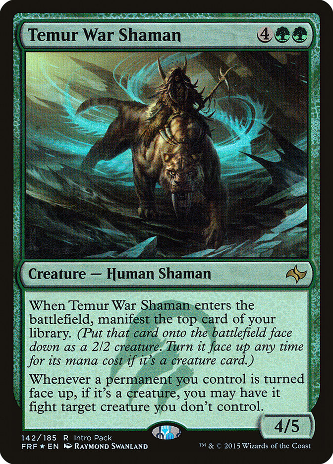 Temur War Shaman (Intro Pack) [Fate Reforged Promos] | Boutique FDB TCG