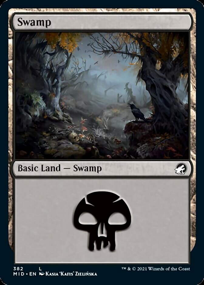 Swamp (382) [Innistrad: Midnight Hunt] | Boutique FDB TCG