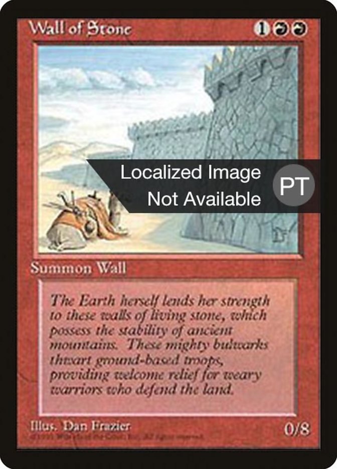 Wall of Stone [Fourth Edition (Foreign Black Border)] | Boutique FDB TCG