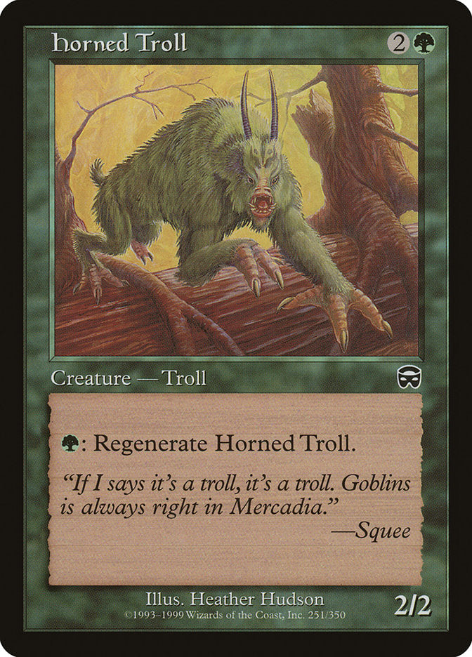 Horned Troll [Mercadian Masques] | Boutique FDB TCG