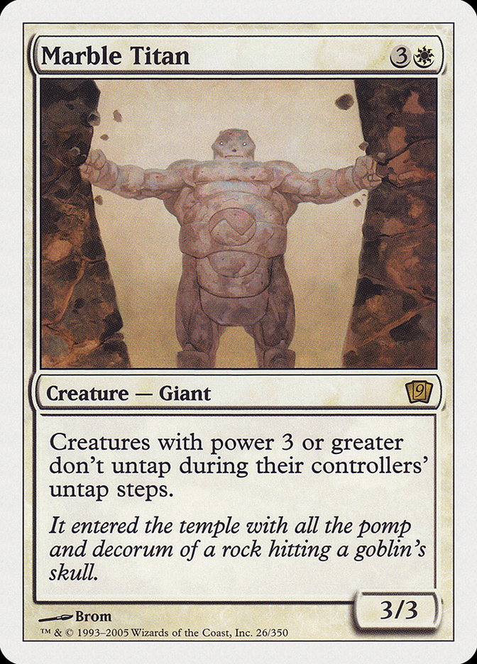 Marble Titan [Ninth Edition] | Boutique FDB TCG