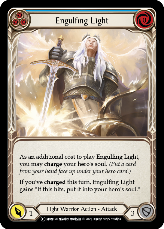 Engulfing Light (Blue) [U-MON050] (Monarch Unlimited)  Unlimited Normal | Boutique FDB TCG