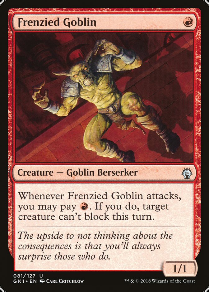 Frenzied Goblin [Guilds of Ravnica Guild Kit] | Boutique FDB TCG