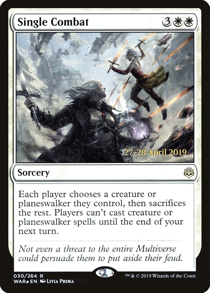 Single Combat [War of the Spark Prerelease Promos] | Boutique FDB TCG