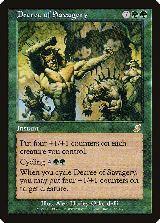 Decree of Savagery [Scourge] | Boutique FDB TCG