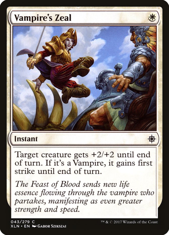 Vampire's Zeal [Ixalan] | Boutique FDB TCG