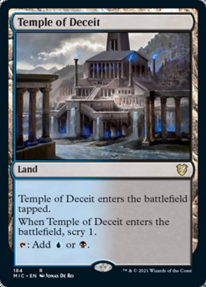 Temple of Deceit [Innistrad: Midnight Hunt Commander] | Boutique FDB TCG