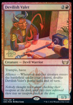 Devilish Valet [Streets of New Capenna Prerelease Promos] | Boutique FDB TCG