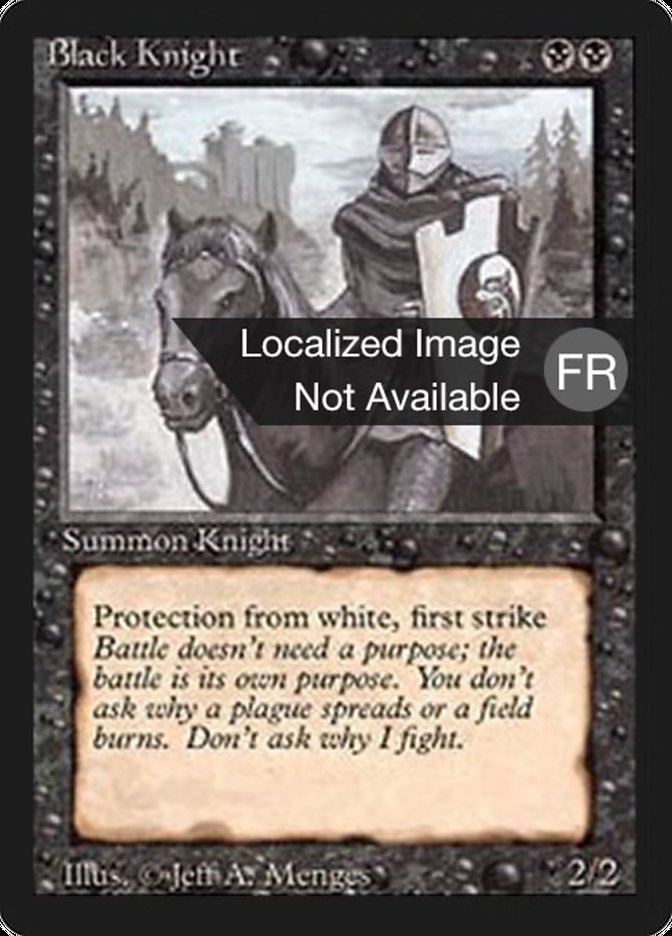 Black Knight [Foreign Black Border] | Boutique FDB TCG