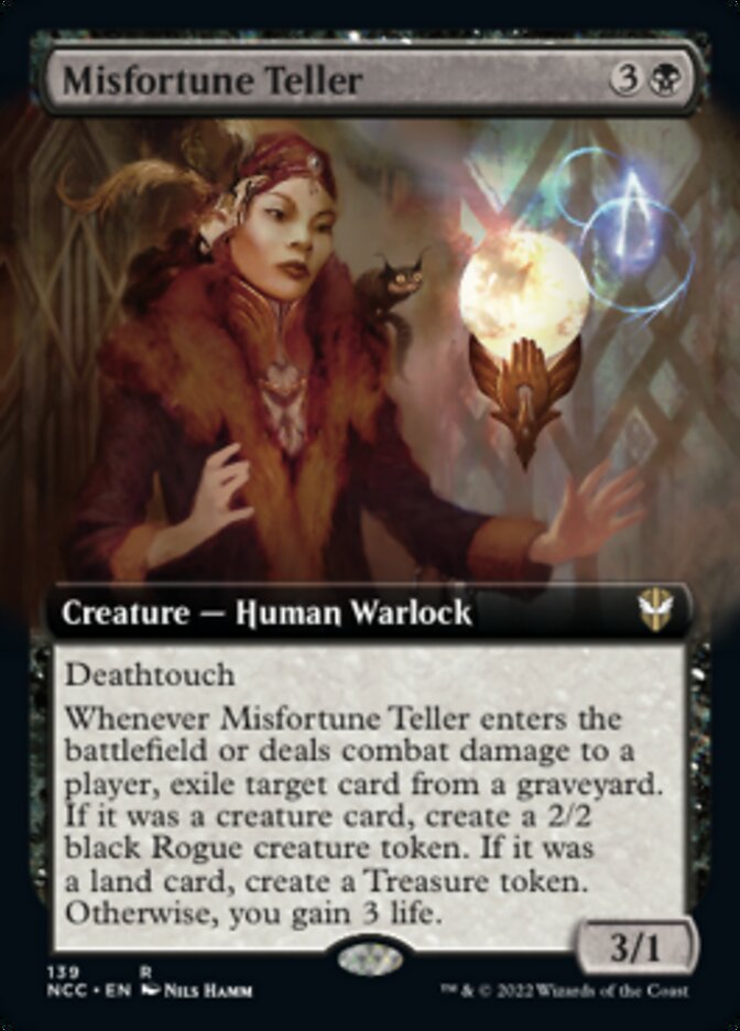 Misfortune Teller (Extended Art) [Streets of New Capenna Commander] | Boutique FDB TCG