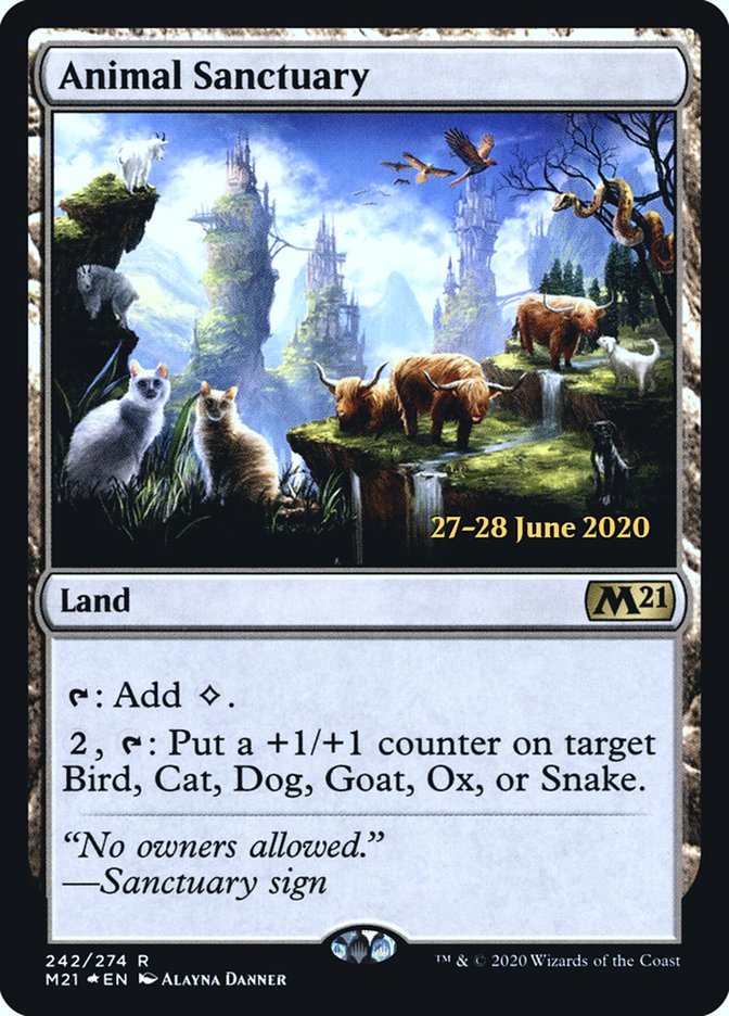 Animal Sanctuary [Core Set 2021 Prerelease Promos] | Boutique FDB TCG