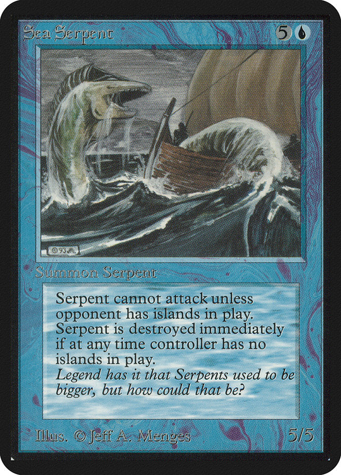 Sea Serpent [Alpha Edition] | Boutique FDB TCG