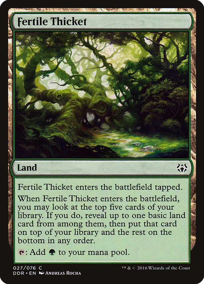Fertile Thicket [Duel Decks: Nissa vs. Ob Nixilis] | Boutique FDB TCG