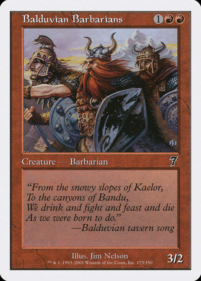 Balduvian Barbarians [Seventh Edition] | Boutique FDB TCG