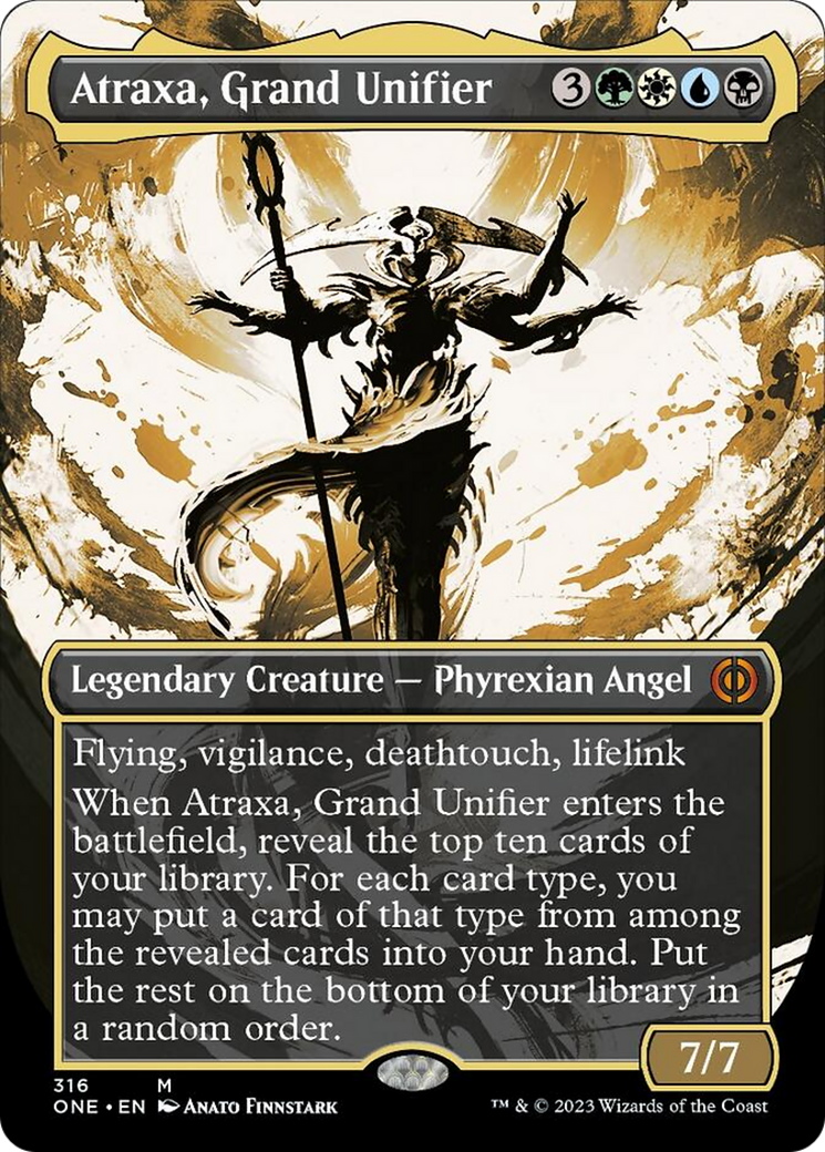 Atraxa, Grand Unifier (Borderless Ichor) [Phyrexia: All Will Be One] | Boutique FDB TCG