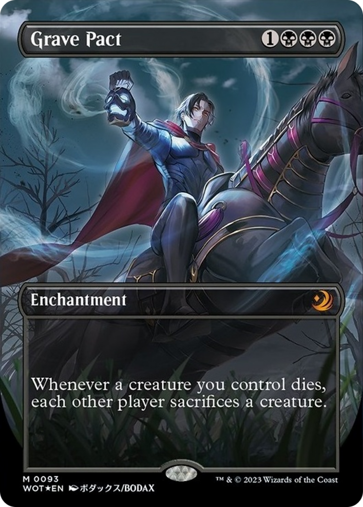 Grave Pact (Anime Borderless) (Confetti Foil) [Wilds of Eldraine: Enchanting Tales] | Boutique FDB TCG