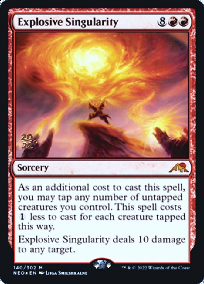 Explosive Singularity [Kamigawa: Neon Dynasty Prerelease Promos] | Boutique FDB TCG