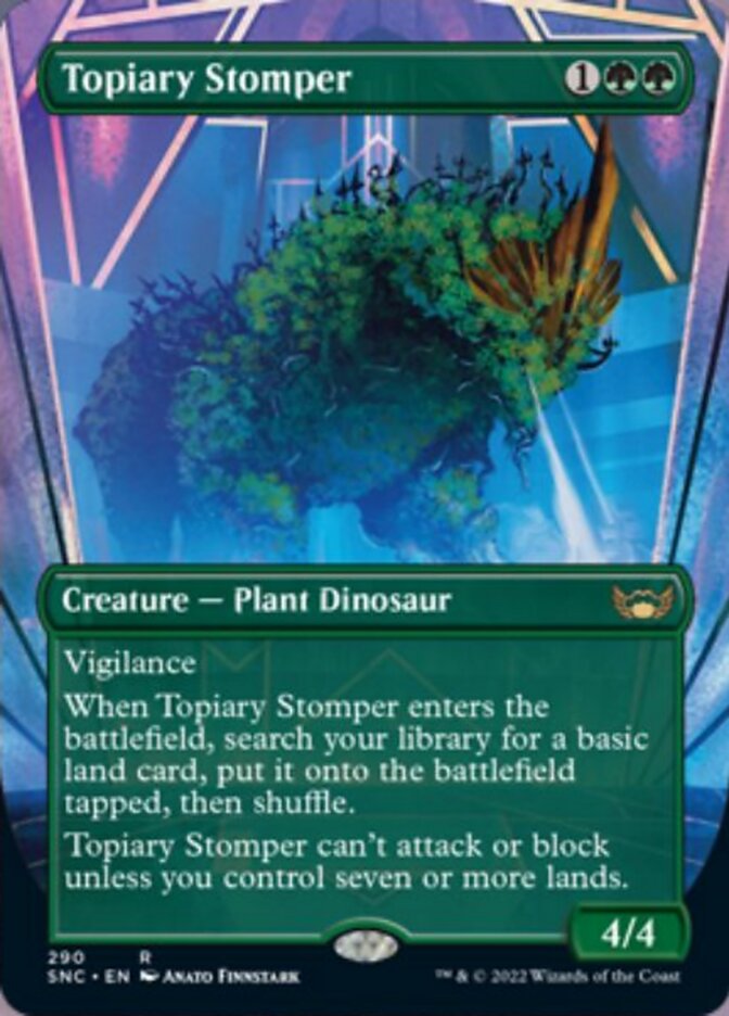 Topiary Stomper (Borderless Alternate Art) [Streets of New Capenna] | Boutique FDB TCG