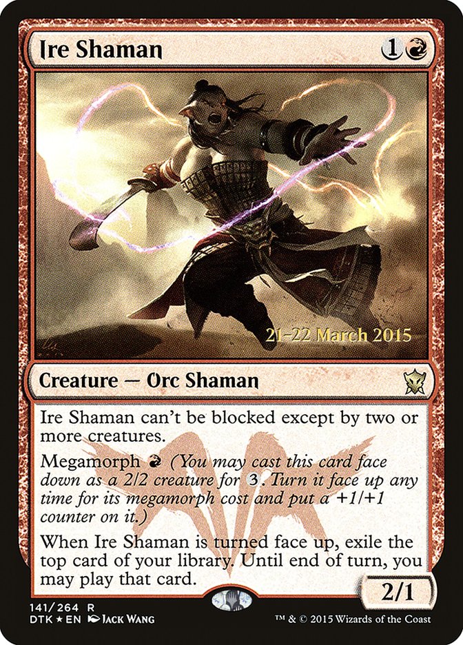 Ire Shaman [Dragons of Tarkir Prerelease Promos] | Boutique FDB TCG