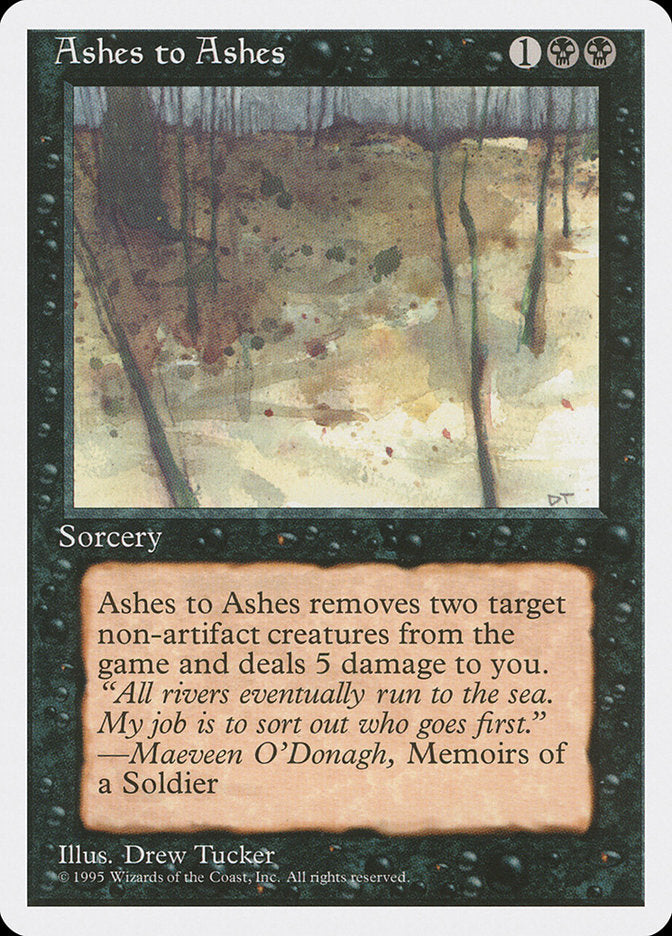 Ashes to Ashes [Fourth Edition] | Boutique FDB TCG