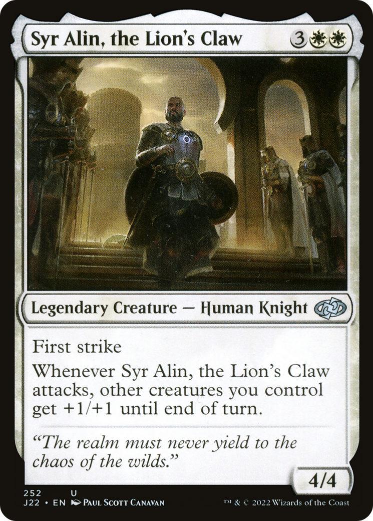 Syr Alin, the Lion's Claw [Jumpstart 2022] | Boutique FDB TCG