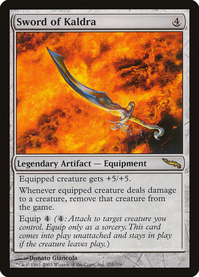 Sword of Kaldra [Mirrodin] | Boutique FDB TCG