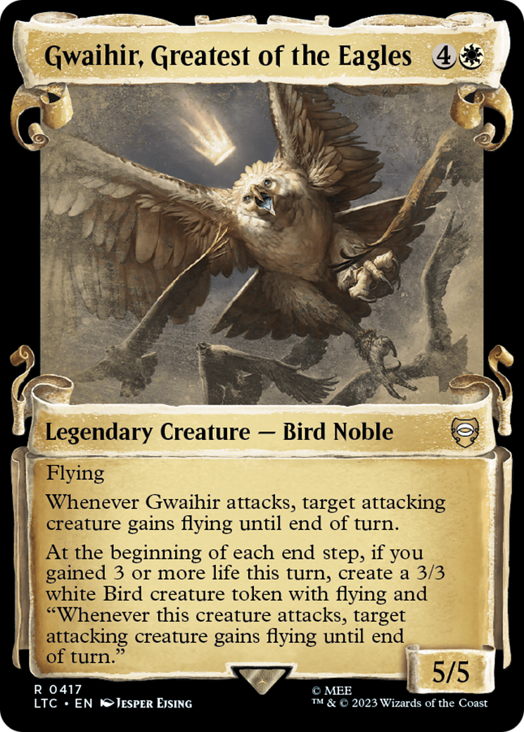 Gwaihir, Greatest of the Eagles [The Lord of the Rings: Tales of Middle-Earth Commander Showcase Scrolls] | Boutique FDB TCG