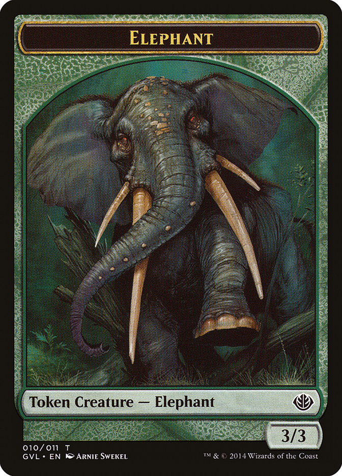 Elephant Token (Garruk vs. Liliana) [Duel Decks Anthology Tokens] | Boutique FDB TCG