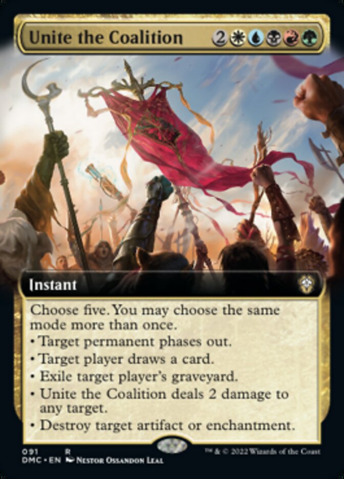 Unite the Coalition (Extended Art) [Dominaria United Commander] | Boutique FDB TCG