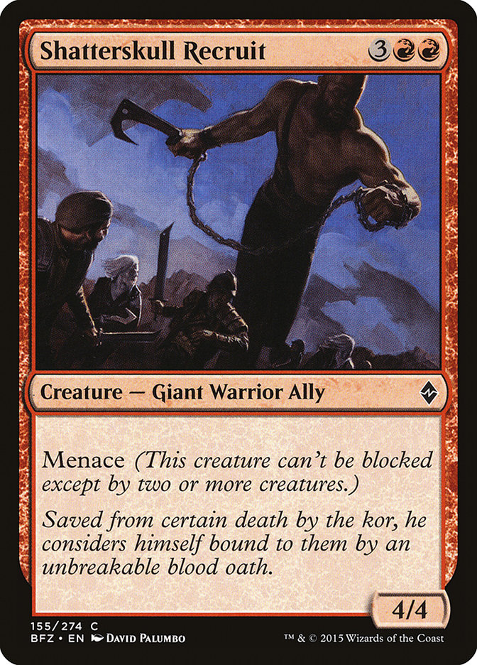 Shatterskull Recruit [Battle for Zendikar] | Boutique FDB TCG