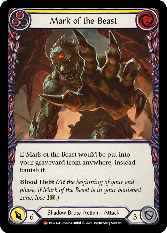 Mark of the Beast [MON124] (Monarch)  1st Edition Normal | Boutique FDB TCG