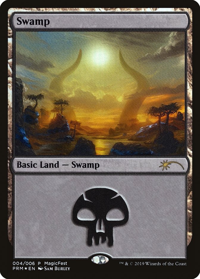 Swamp (4) [MagicFest 2019] | Boutique FDB TCG